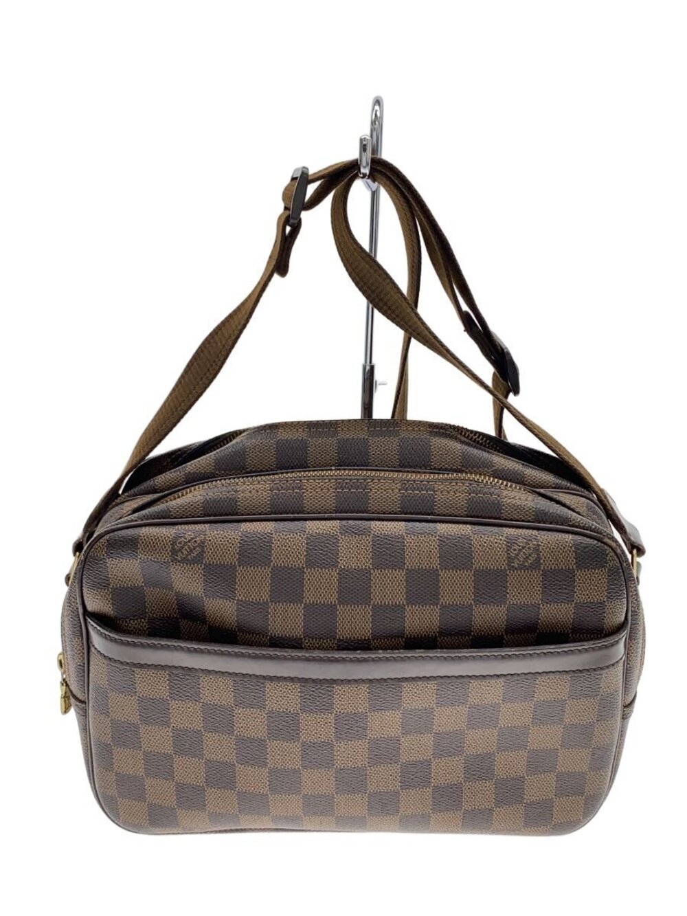LOUIS VUITTON Shoulder bag Leather Brown All over